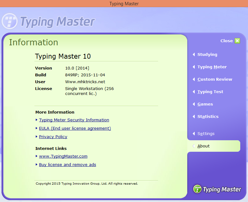 Typing master crack serial key